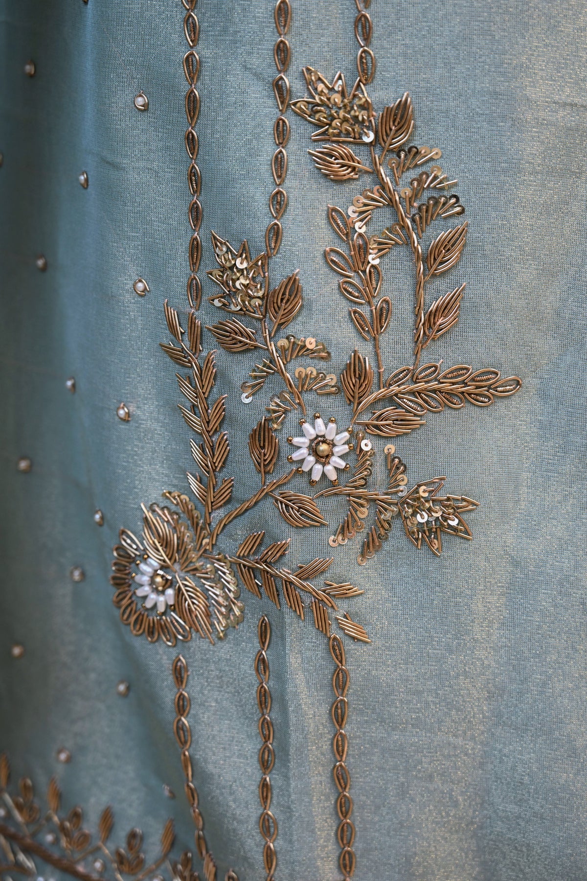 Shimmer Tissue Hand-Embroidered Unstitching Set