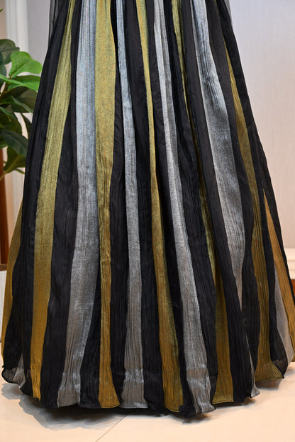 Embellished Tissue Lehenga Set Crafted with Chiffon