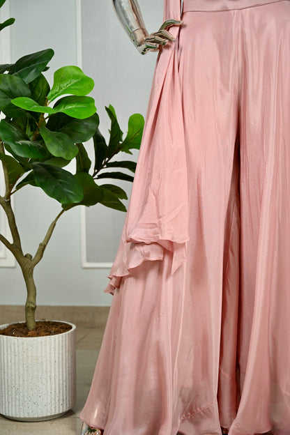 Onion Pink  Designer Outfit – Pearl & Sequin Embellished