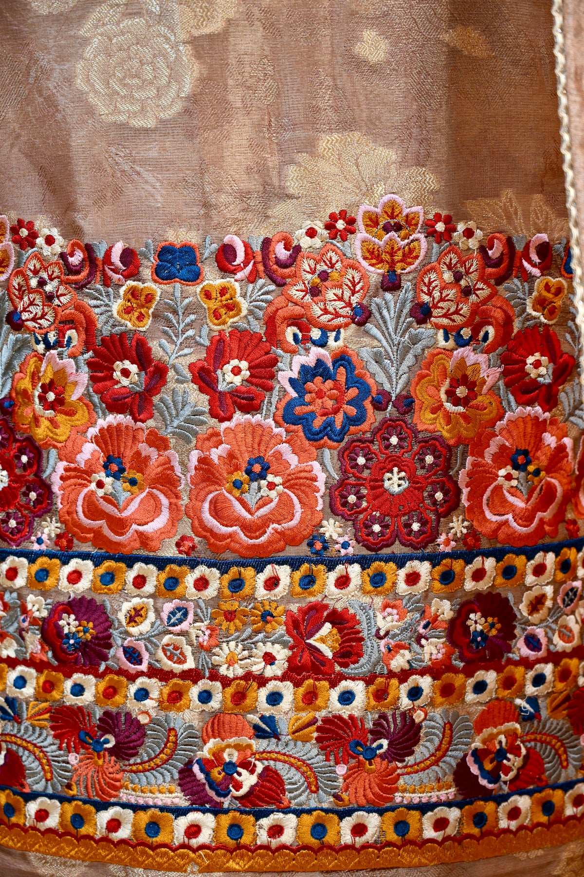 Bansari Silk Multi-Thread Work Unstitched Suit Set