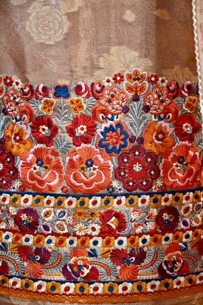 Bansari Silk Multi-Thread Work Unstitched Suit Set