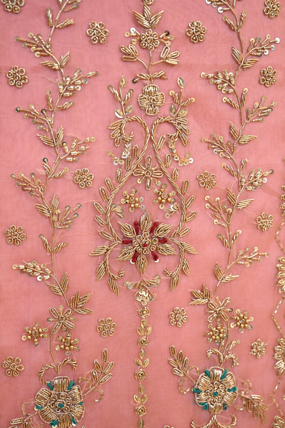 Elegant Organza Hand-Embroidered Suit Set
