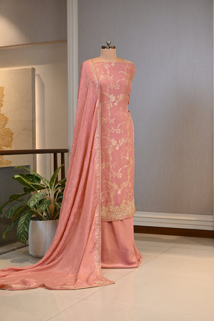 Elegant Bansari Silk Embroidered Suit Set
