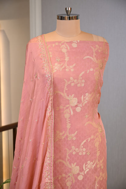 Elegant Bansari Silk Embroidered Suit Set