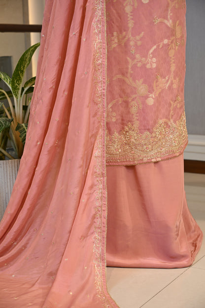 Elegant Bansari Silk Embroidered Suit Set