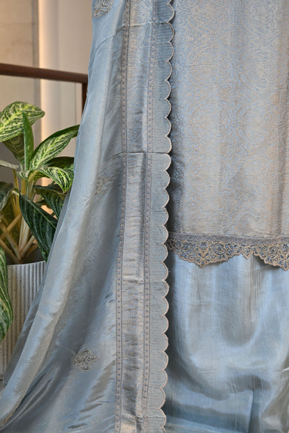 Elegant Self Bansari Silk Suit Set