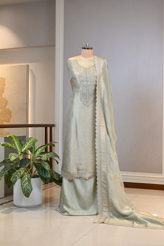 Elegant Self Bansari Silk Suit Set
