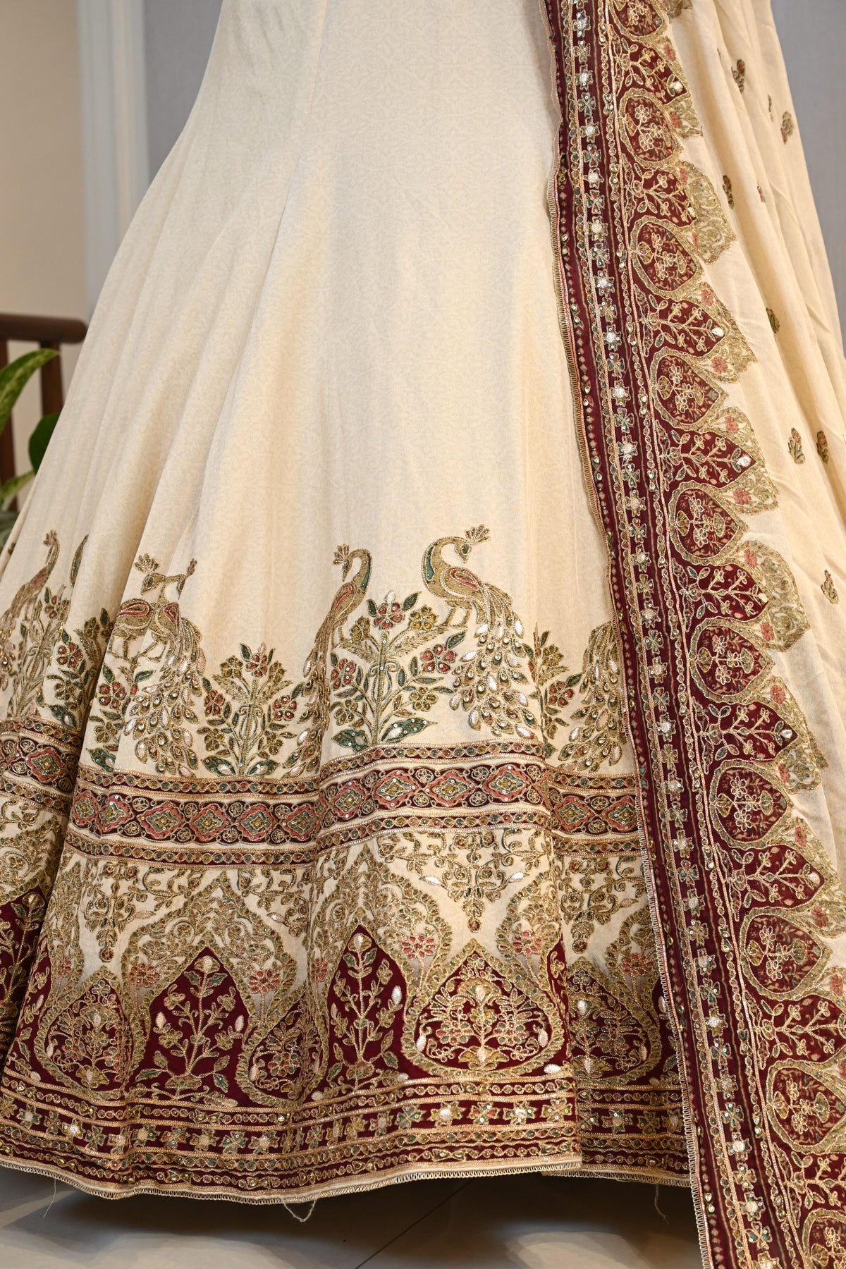 Crepe Printed Lehenga Choli with Gota Patti & Dori Work