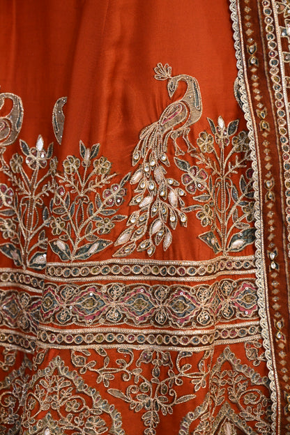 Crepe Printed Lehenga Choli with Gota Patti & Dori Work
