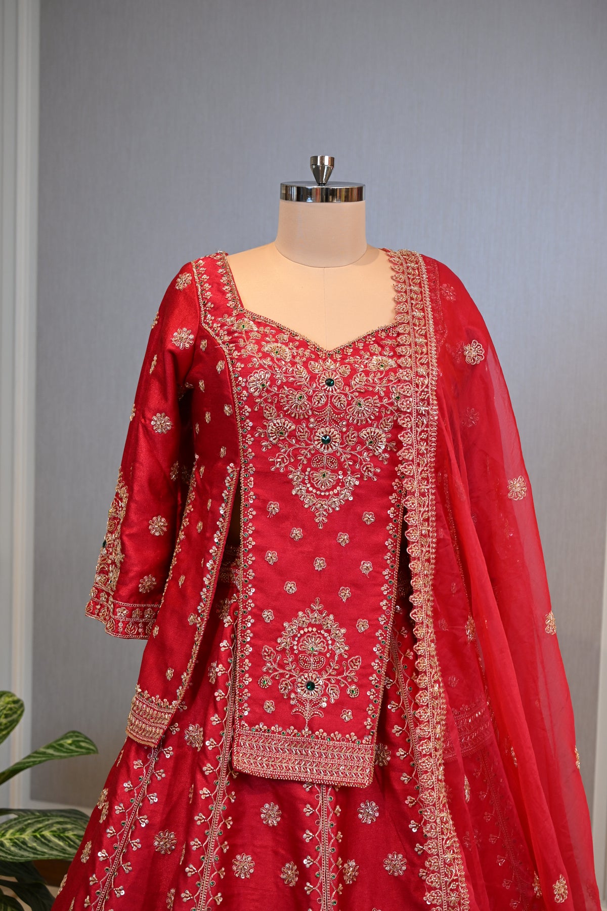 Beautifully Crafted Kadi Silk Lehenga  Set