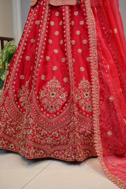 Beautifully Crafted Kadi Silk Lehenga  Set