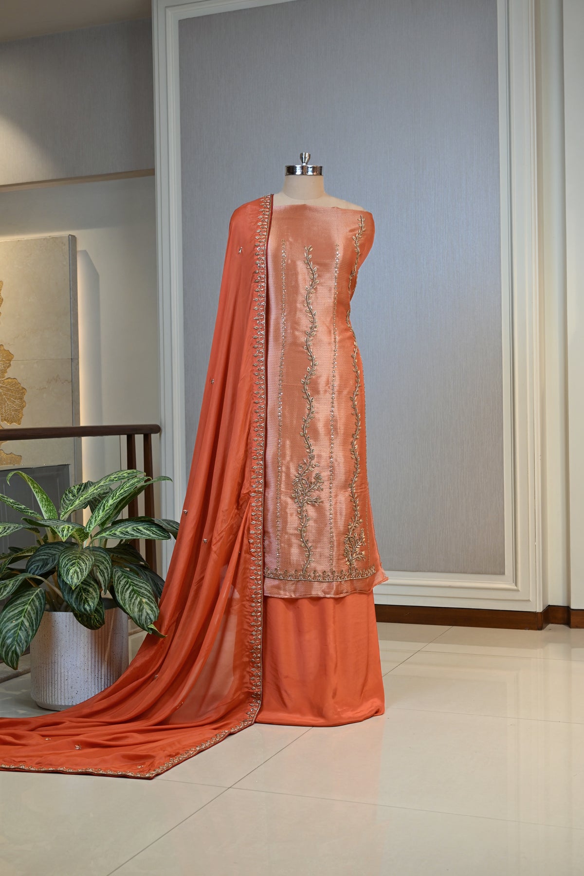 Elegant Shimmer Embroidery Unstitching Set&nbsp;