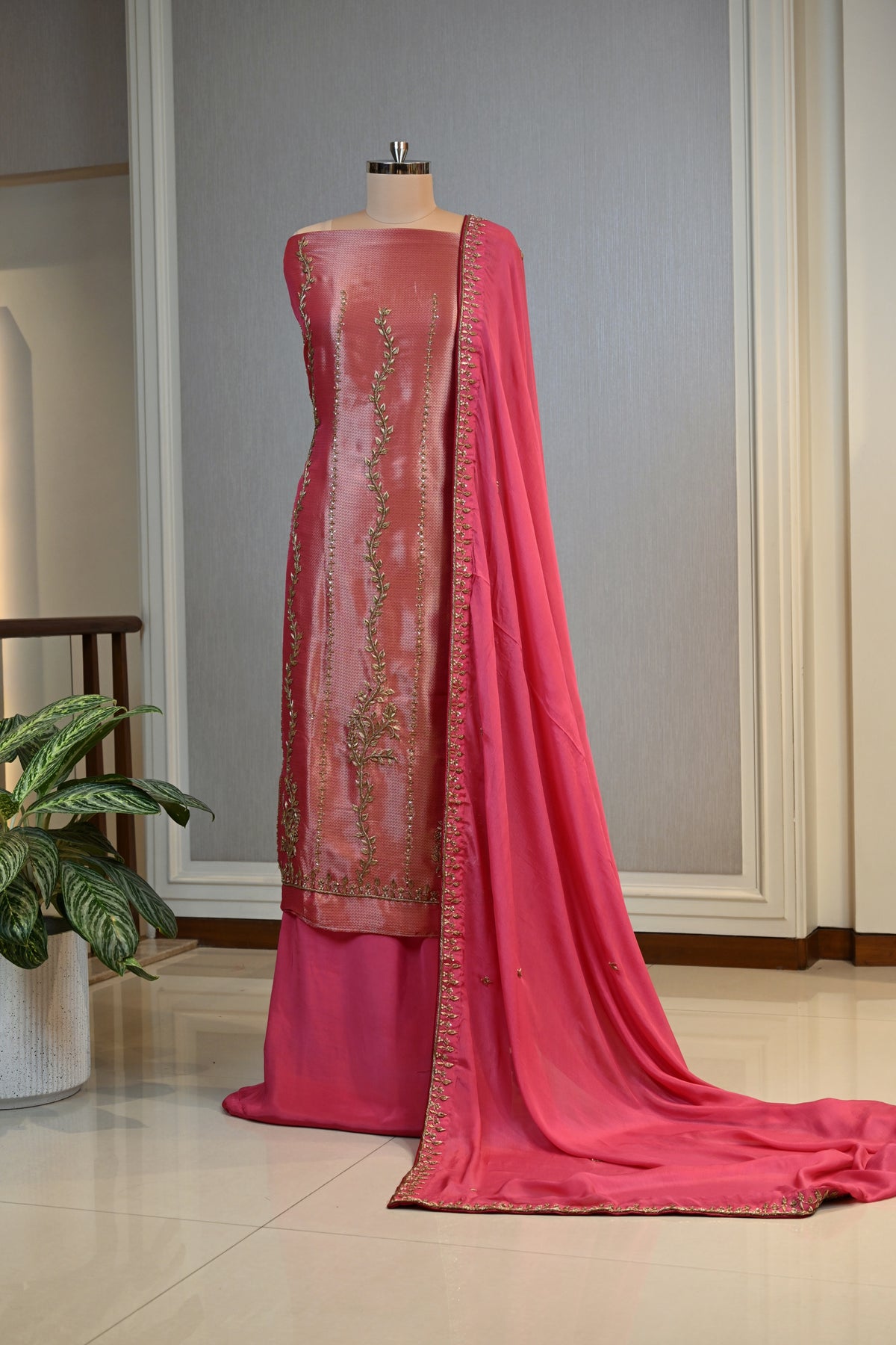 Elegant Shimmer Embroidery Unstitching Set&nbsp;