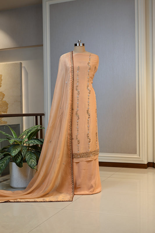 Shimmer Tissue Hand-Embroidered Unstitching Set