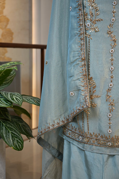 Shimmer Tissue Hand-Embroidered Unstitching Set